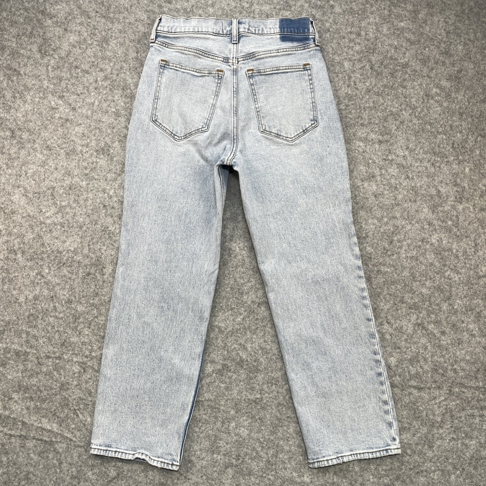Women Abercrombie & Fitch Ultra High Rise Ankle Straight Light Blue Jeans 28/6 - Picture 2 of 7